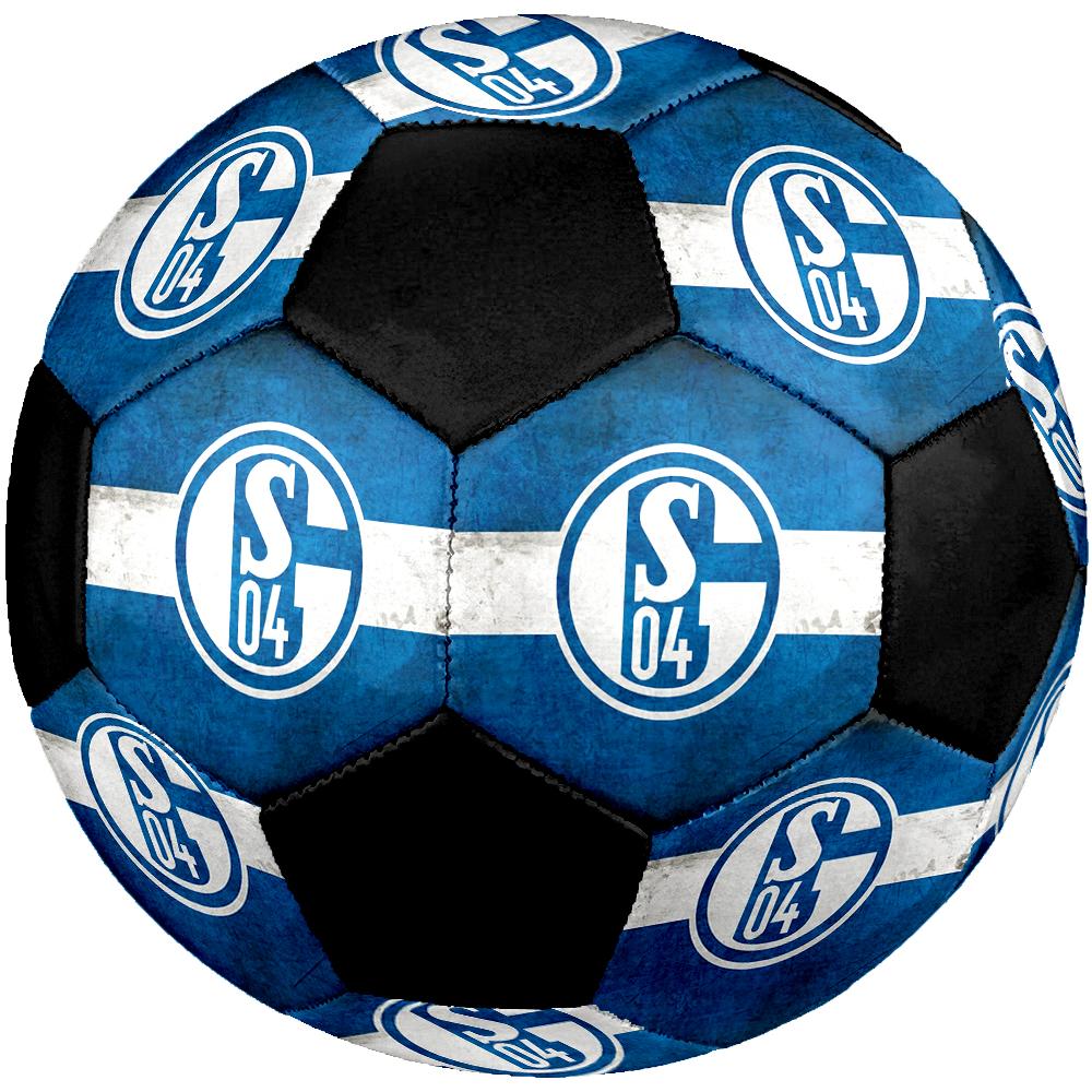 SIZE 5 FC Schalke 04 Soccer Ball Colorful All Ages Machine Stitched PVC Competition Ready Durable High-Bounce