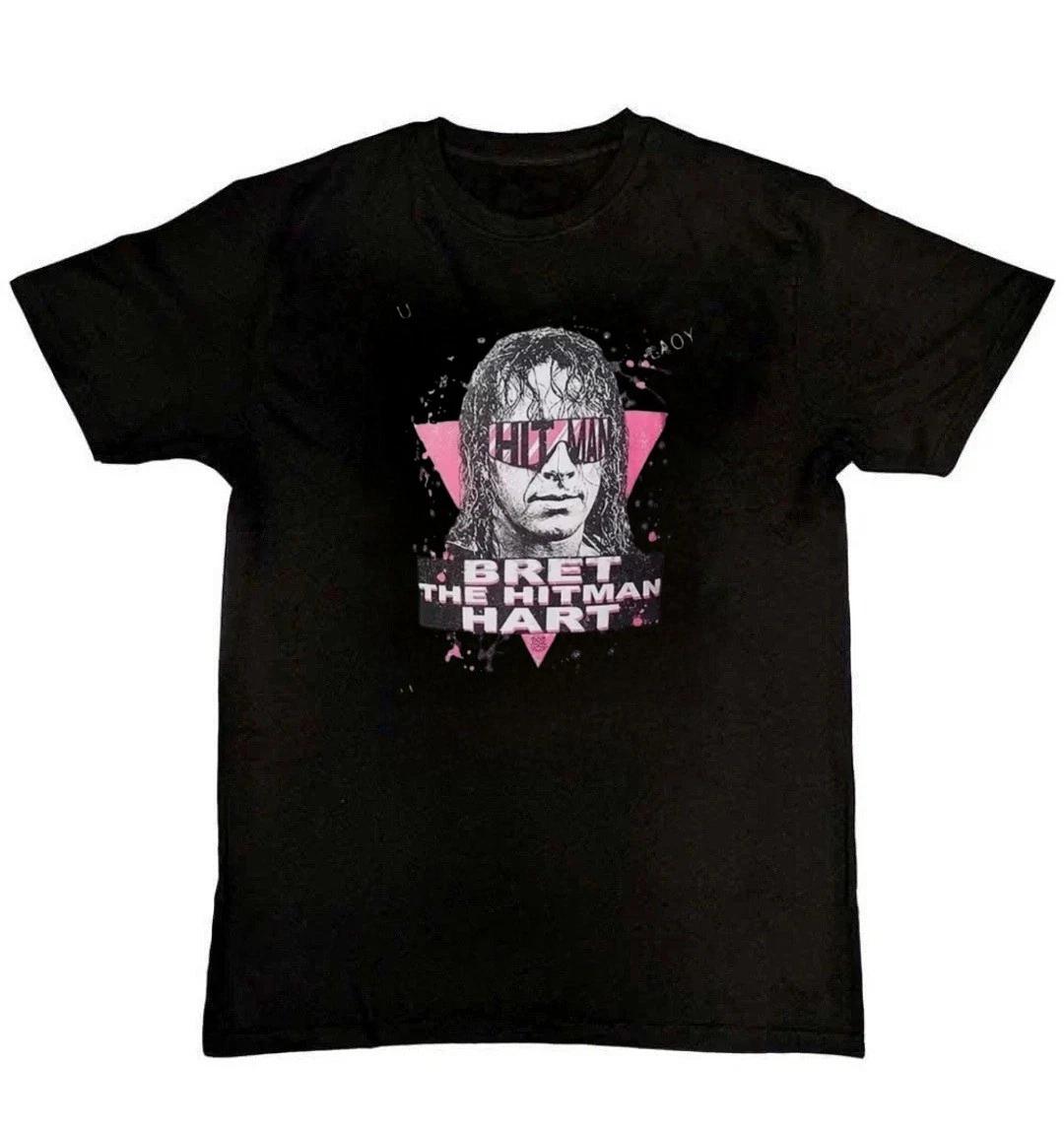 

Bret The Hitman Heart Graphic Print Mens Unisex 100% Cotton T-shirt Mens Tees Top 3XL
