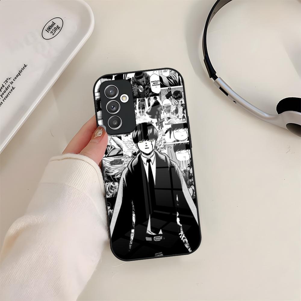 Mashle Magic And Muscles Phone Case Glass For Samsung S24 S26 S23 S20 S25 S21 S22 Ultra Fe Plus A05 A06 A16 A26 A36 A56 Coque