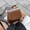 Simple and Fashionable Retro Oily Leather Small Square Bag Female Niche Design Sense Advanced Commuting Temperament Foreign Style Messenger Bag