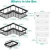 No-Drill Corner Bathroom Shelf Wall-Mounted Shower Storage