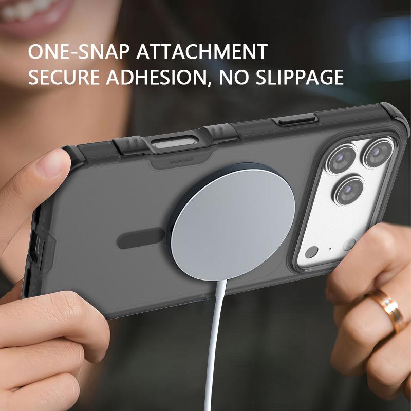 2 in 1 Matte Magsafe Magnetic Shockproof Phone Case For Samsung Galaxy S25 S26 Ultra S25 S26 Plus Skin-Feel Protective Cover