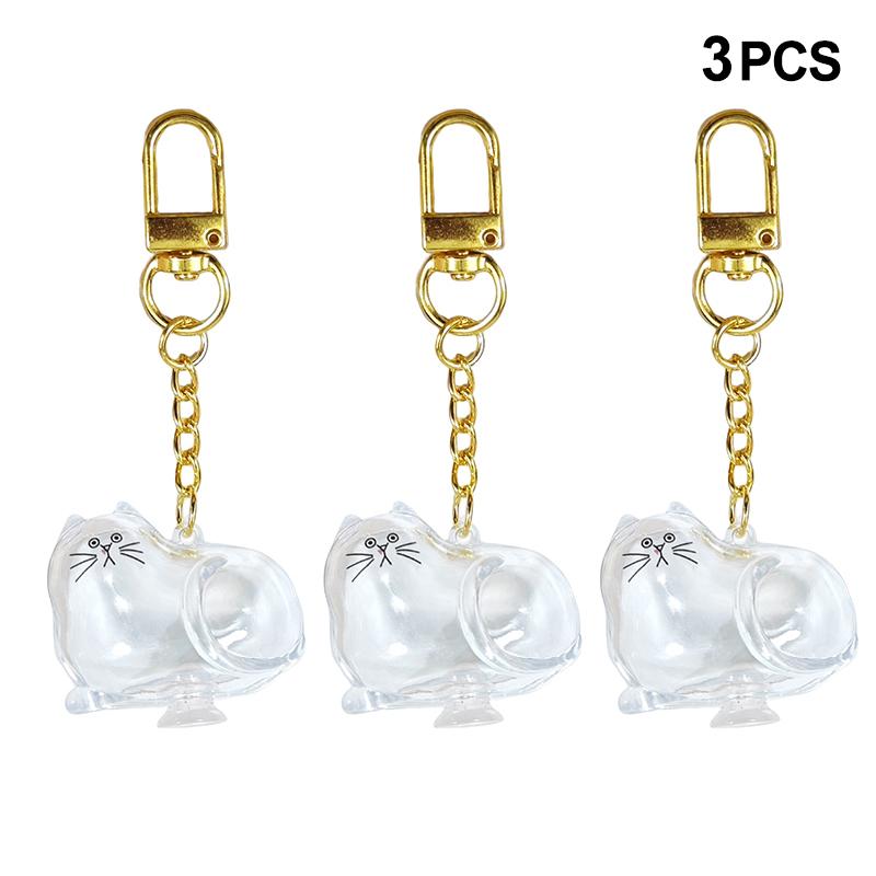 

3/6 шт. Милая коробочка для хранения шерсти кошки Брелок Прозрачная капсула для шерсти питомца DIY Брелок-подвеска для любителя питомцев Коллекция сувениров A6