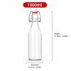 Swing Top Glass Bottles with Lids, Airtight Flip Top Bottles for Kombucha Beer Syrup Vanilla Extract Gift