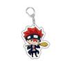 Chaveiro de Anime Mashle Magia e Músculos Mash Burnedead Chaveiro de Desenho Animado Acessórios para Bolsa