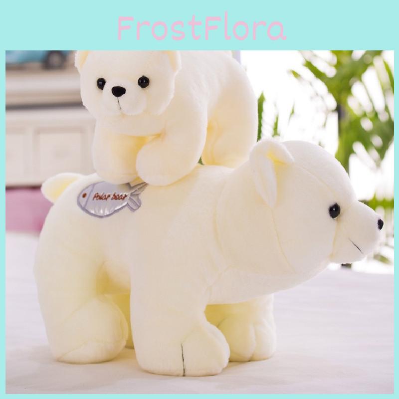 Adorable Plush Arctic Bear Stuffed Animal Soft White Bear Doll For Kids 25cm 35cm 45cm 58cm