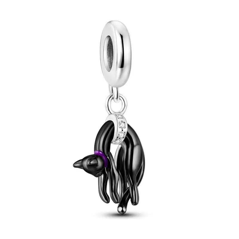 Neueste Kupfer Hund Katze Schnecke Einhorn Pinguin Niedliche Haustier Serie DIY Anhänger Passend für Original Armbänder Schmuck Geschenke für Mädchen