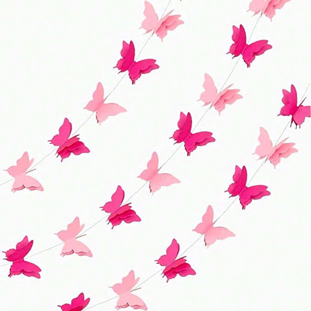 Banner Decorative Paper Garland for Wedding, Birthday & Theme Decor Hanging Garland Paper Bunting Banner Party Decorations Wedding Shower Home Decor