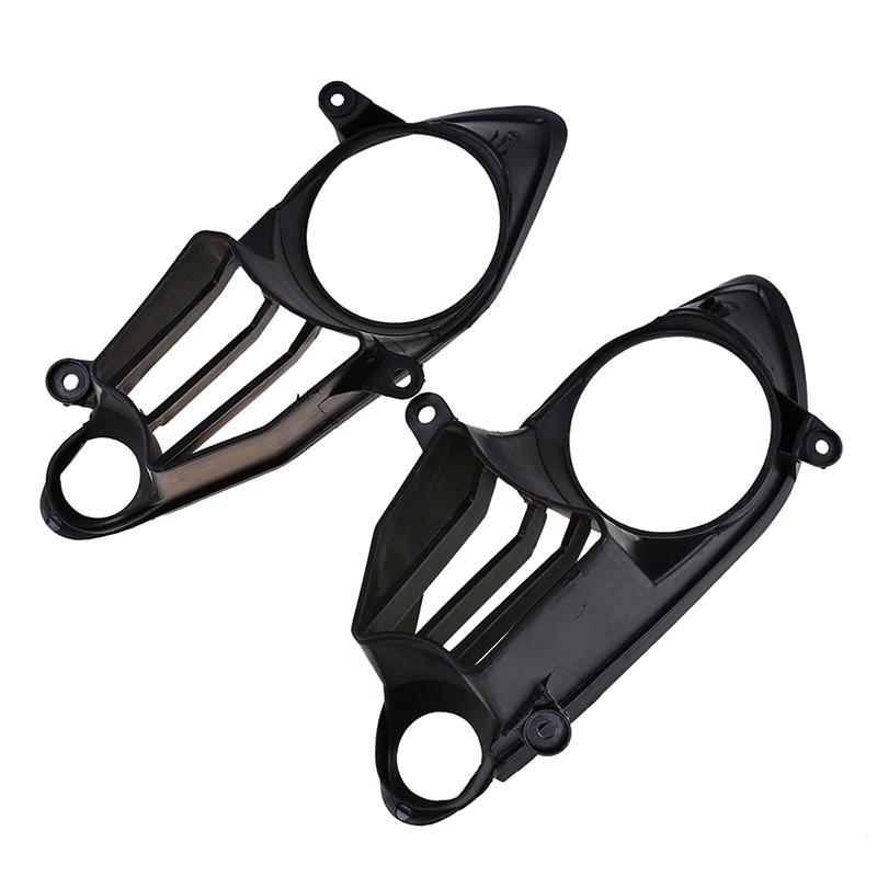 1 Pair Front Headlight Cover Air Intake Grille Inner Fairing Fit for Yamaha  R1 2009-2014 Motorcycle ABS Plastic Replacement Black