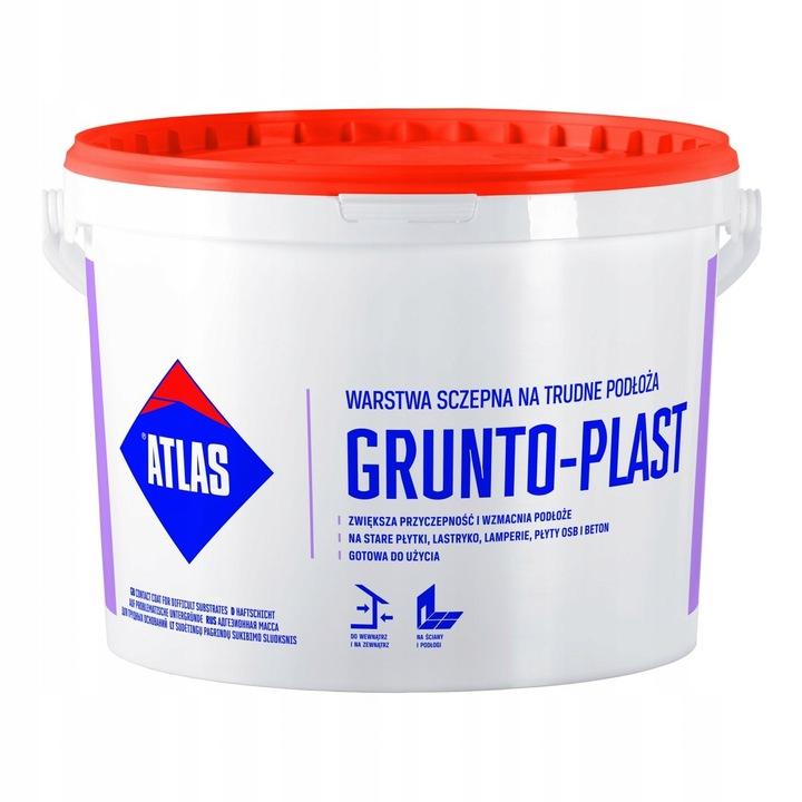 Atlas Grunto-plast - Hechtingslaag - 5 kg - Kwartskorrels - Vermindert Opname