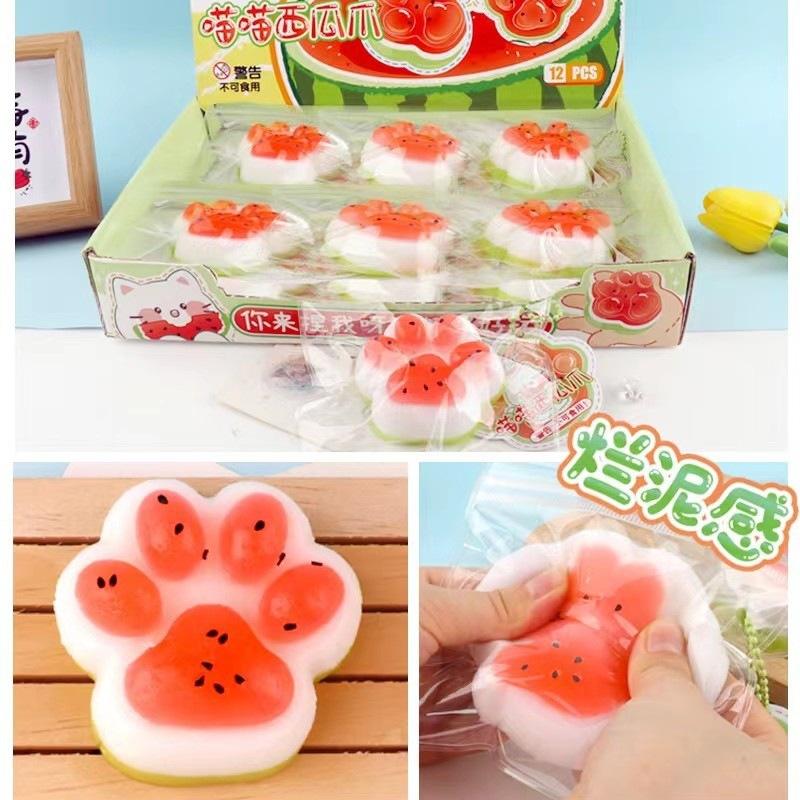 Slow Rising Squeeze Toy Watermelon Star Strip Soft Stress Relief