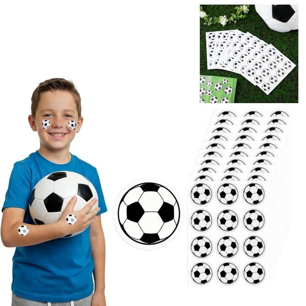 120Pcs Black White Sports Ball Stickers Sports Theme Face Tattoo Stickers Football Party
