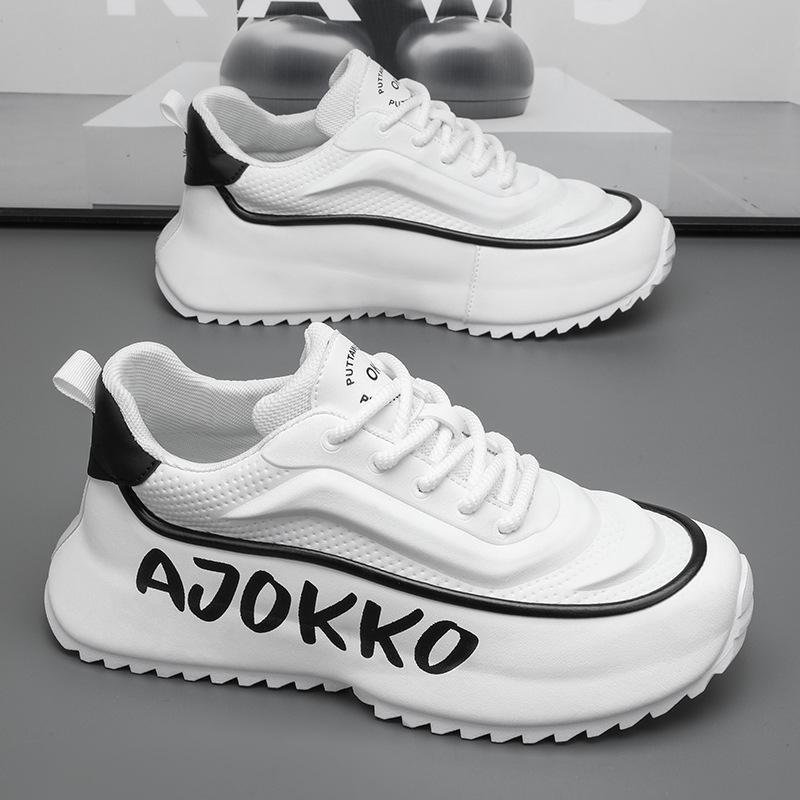 

Популярные большие размеры 2025 осень новые мужские повседневные спортивные кроссовки для бега модные универсальные корейская версия кроссовок для папы 39 белый