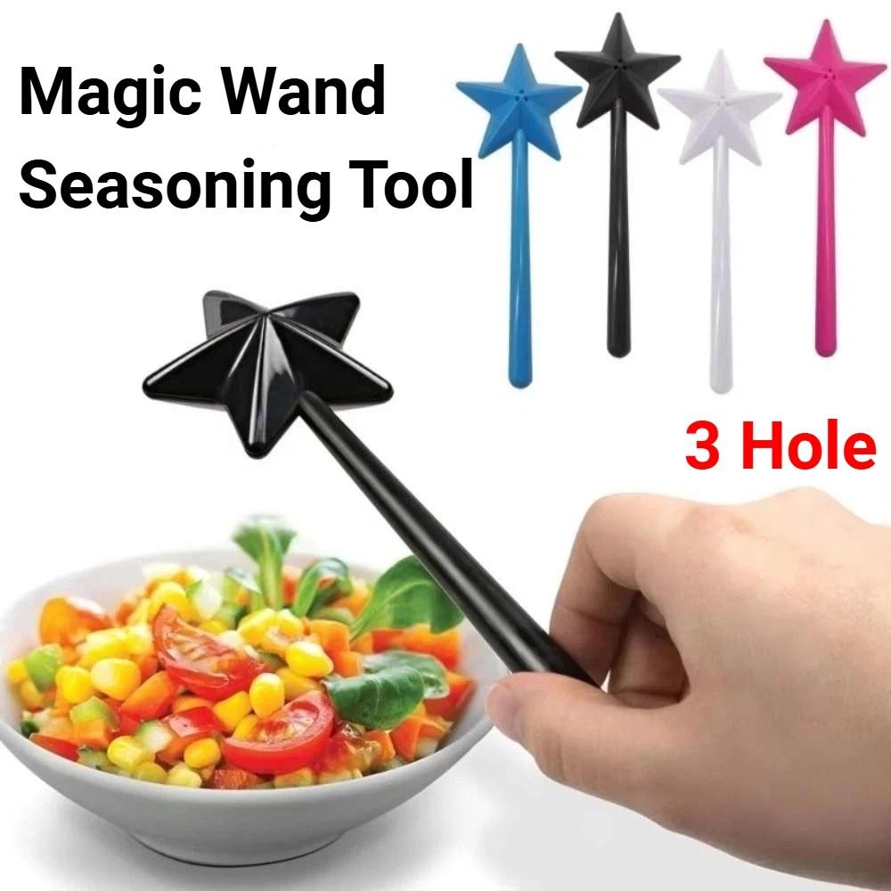 Creative Star Shaped Seasoning Wand 3 Holes Star Shaped Shake Stick  BBQ Supplies