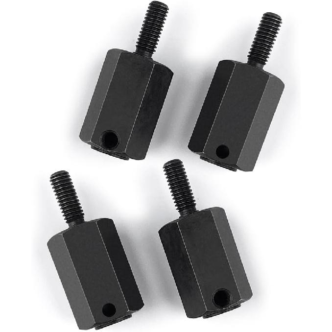 4Pcs Steel RC Wheel Hex Hubs +20mm Extenders Counterweight Hex Adapters for 1/6 RC Rock Crawler Axial SCX6 AXI05000 Upgrade Part