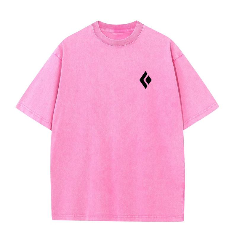 Unisex Vintage Washed Cotton T-Shirt Oversized Retro Streetwear Casual Short Sleeve Tee Loose Top