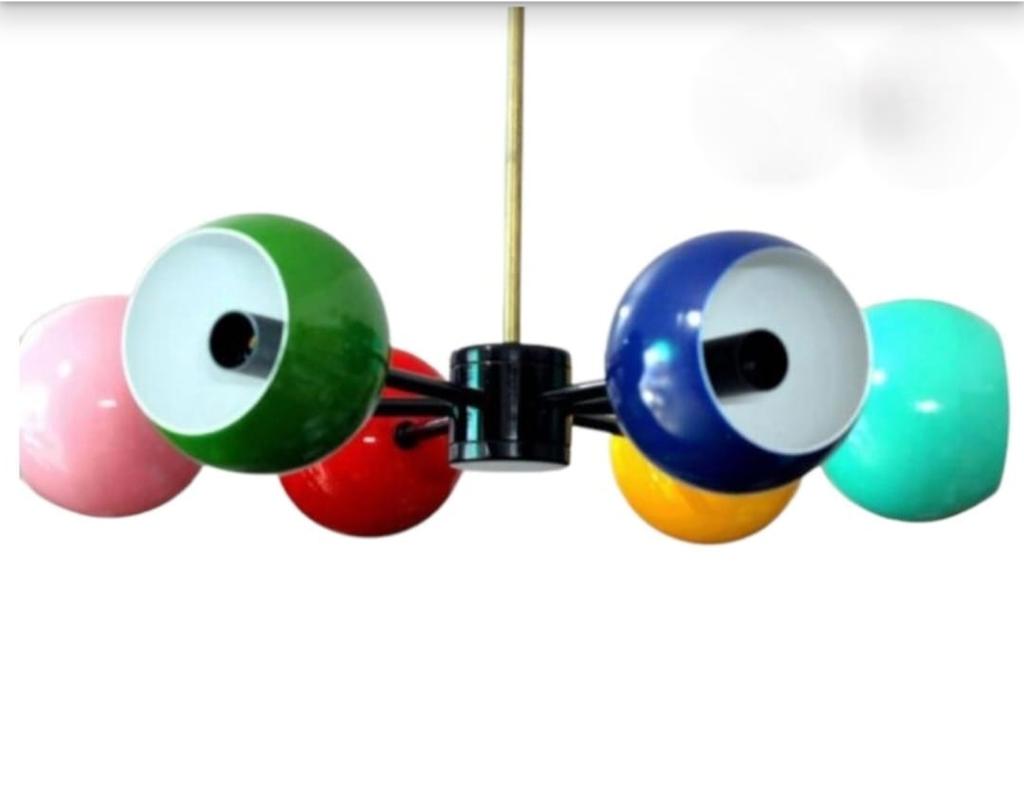 Chandelier Modern Semi Flush Ceiling Pendant Light Sputnik Mid Century Colorful Home Decor Lighting Customized Color Light Fixture Gift