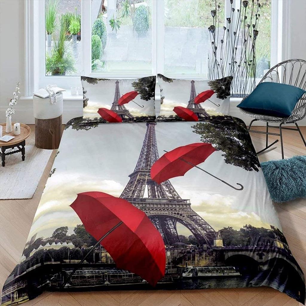 Chinese Bedclothes Single Double Duvet Cover With Pillowcase 3D Kids Beding Set Traditional Queen Comforter Sets Cartoon Birds