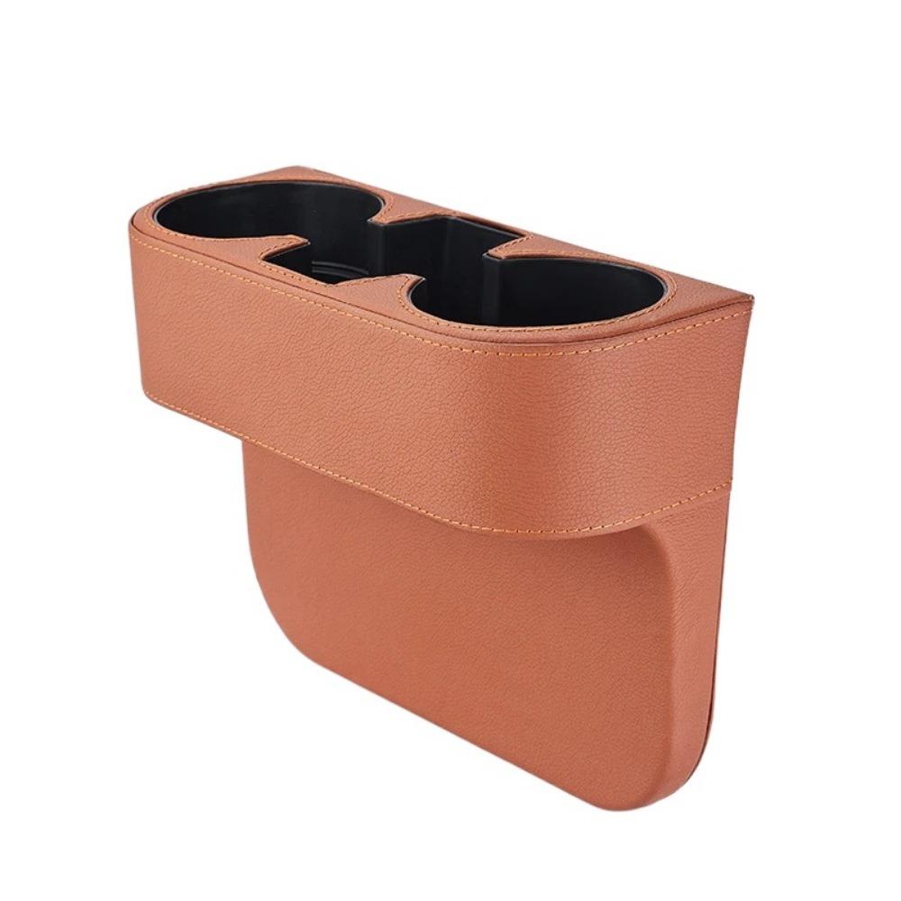 PU Leather Seat Gap Organizer Tray Multifunctional Gap Filler Storage Box  Auto Interior