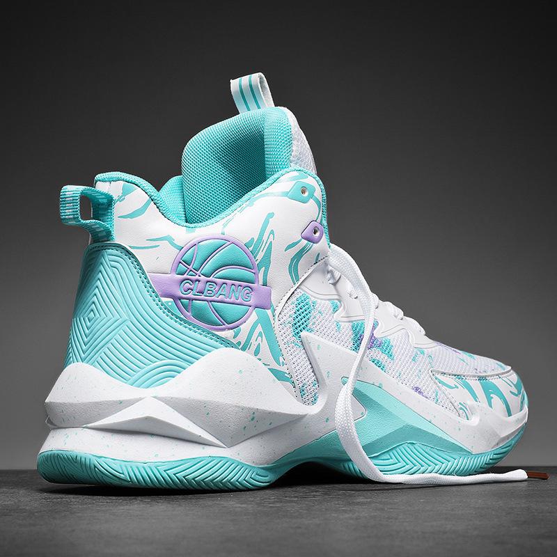 Summer basketball shoes men's children's high-top mesh actual training sneakers junior high school men's shoes youth sports shoes