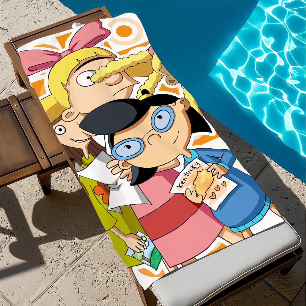 

H-hey cute cartoon A-arnold Towel Beach Quick Dry Soft Pool Towels Gift for Travel Gym Shower Camping sports W40*H60(CM)
