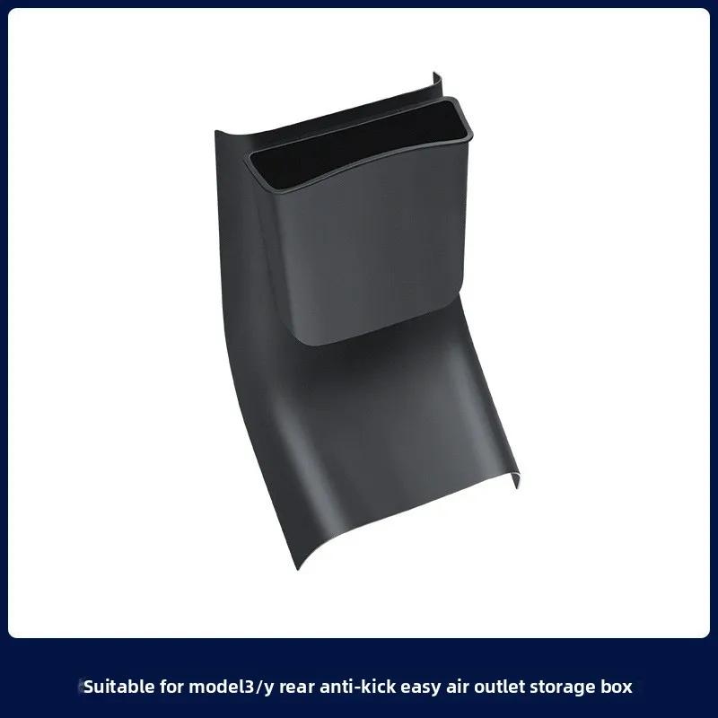 

Car Sticker For Tesla Model 3 Y Juniper Highland 2020-2026 Modification Anti Kick Plates Rear Garbage Storage Box and Rear Air C No Logo