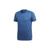 Adidas T Shirts Men's Trace Royal Blue Crew Neck Moderate Straight Fit CW3436