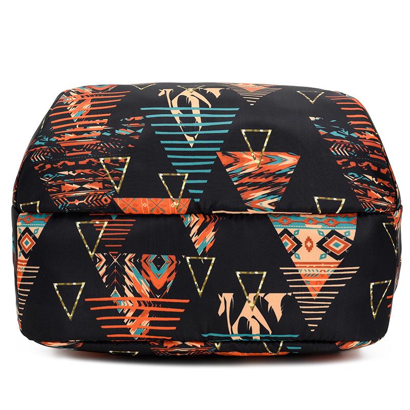 Commuter Backpack Women's Printed Backpack Travel Bag