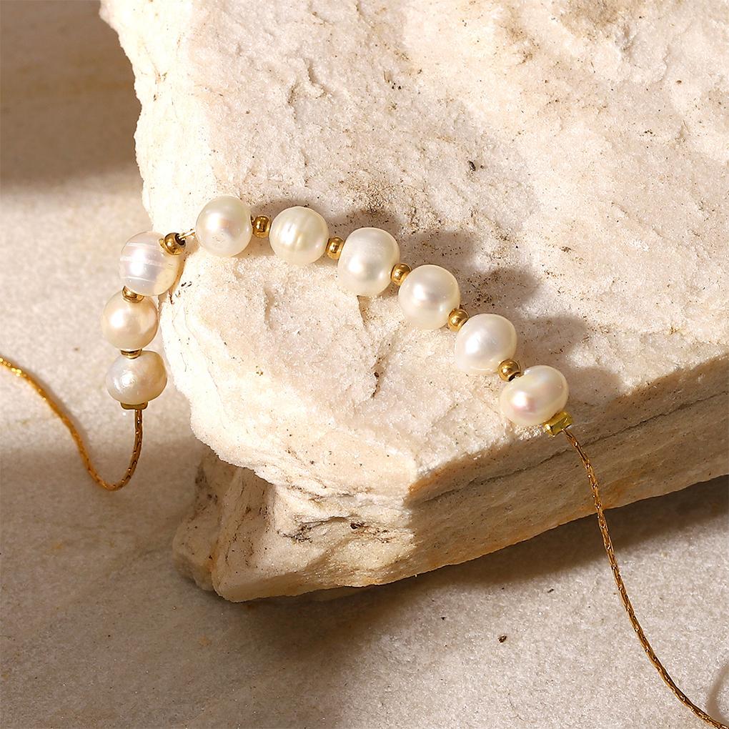 Women Pearl Bracelet Portable Decorative Replacement Electroplated Cute Romantic Pendant Bangle Jewelry Birthday Gift