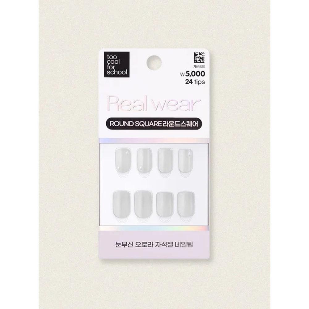 

Too Cool For School 25Y Pure Shine Real Wear Nail Tips (24 Pcs) 1ea