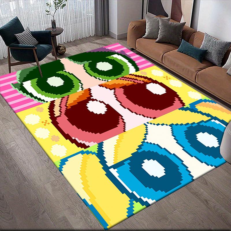 Powerpuff Girls Cartoon Area Rug, Powerpuff Girls Fan Soft Carpet, Ideal Gift.chl 60x90cm