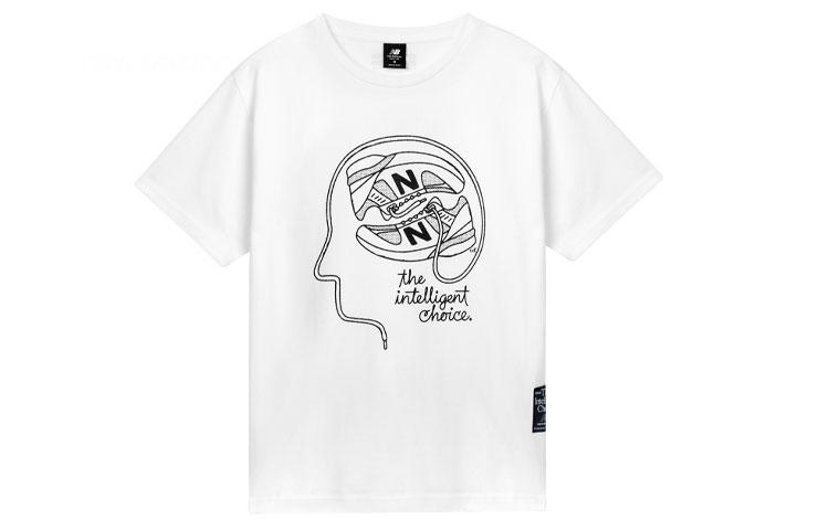 New Balance T Shirt Unisex White AMT11519-WT M