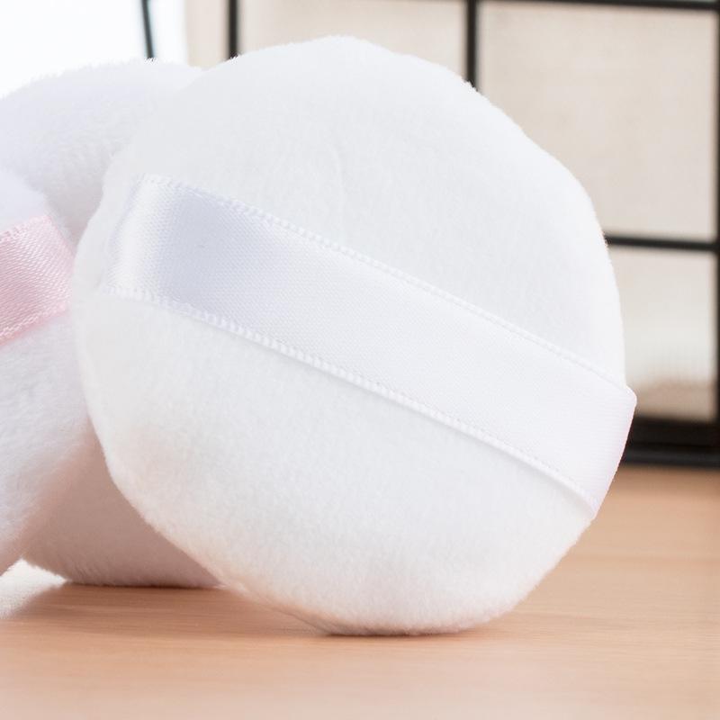 Portable Refillable Powder Compact with Mesh for Setting, Blush, and Talcum