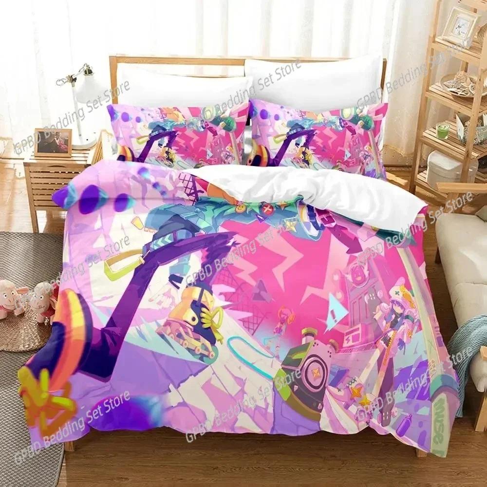New 3D Print Anime Muse Dash Game Bedding Set Single Twin Double Queen King Cal King Size Bed Linen Set