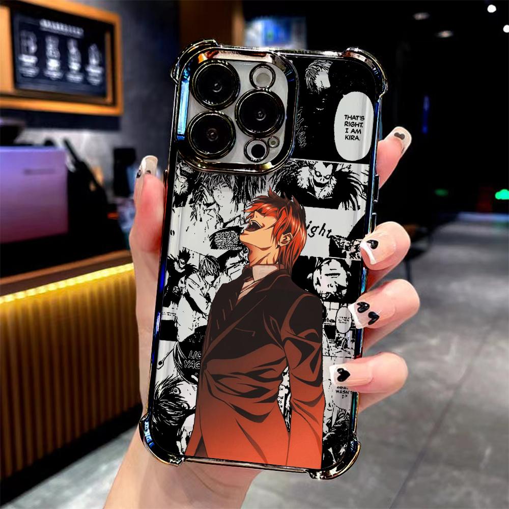Anime Cute Misa Amane Plating Phone Case For Samsung A07 A36 A16 A06 A35 A55 A25 A26 A05s A15 A54 A34 A24 A14 A05 A04 A13 4G 5G