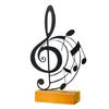 Artistic Metal Note On Wooden Base Stylish Room Decoration Ideal For Gift And Display