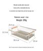 Compact Kitchen Dish and Cutlery Drying Rack for Sink Storage