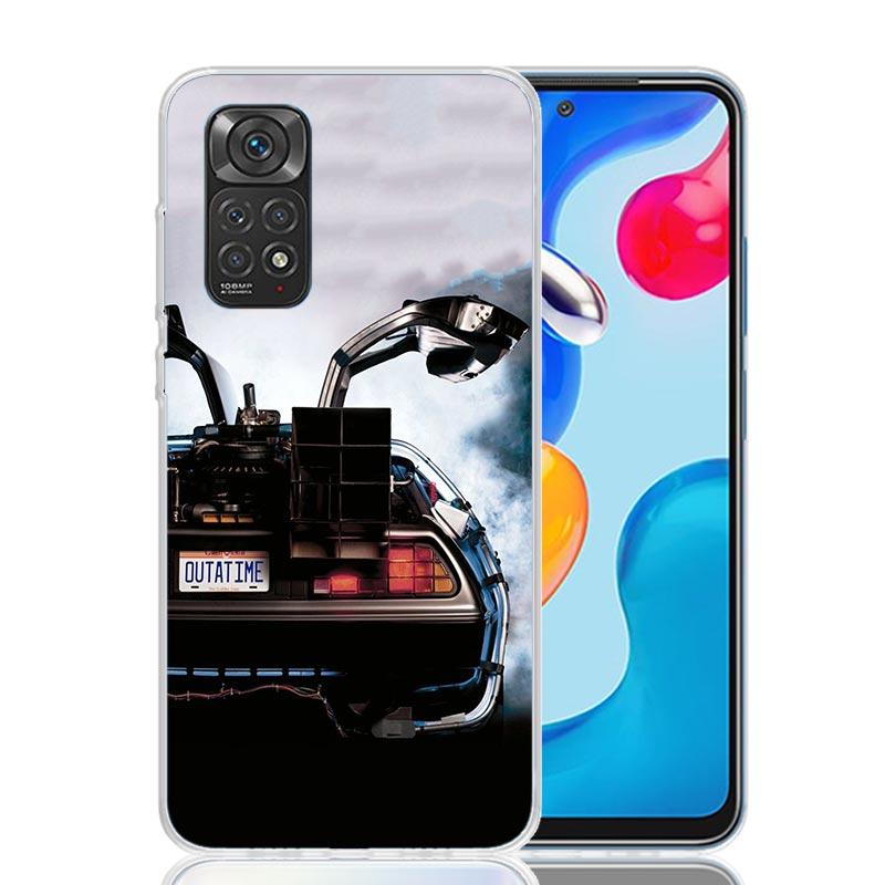 Back To The Future Time Machine Phone Case For Xiaomi Redmi Note 15 14 13 12S 12 Pro Plus 11S 11E 11 11T 10S 10 Art Soft Pattern