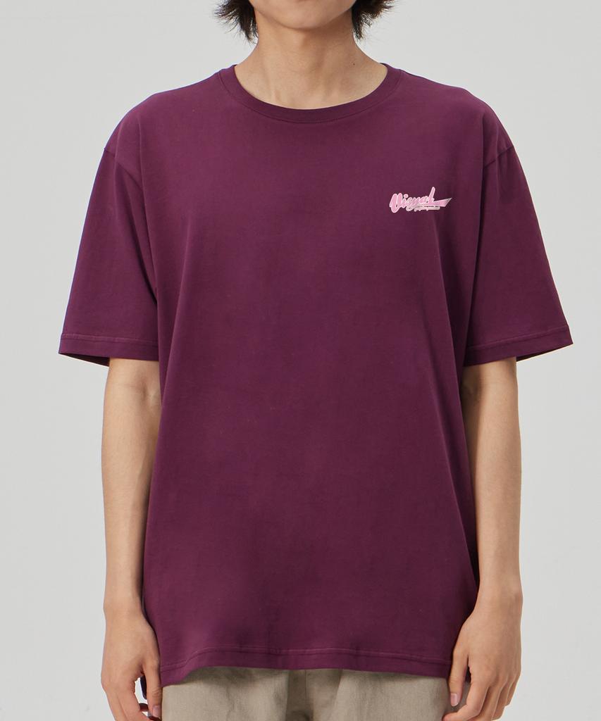 BY.L Symbol Logo Short-Sleeve T-Shirt Wine