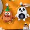 Plush Pumpkin Shaped Stuffed Toy Soft Cartoon Vegetable Pillow with Embroidered Face for Kids and Home Decor Gift