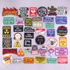 Take It Easy Patches Letter Slogan Embroidery Patch Diy Iron On Patches For Clothing Jacket Sew Applique Cartoon Letter Patches 
