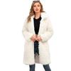 Women's Imitation Fur Jacket Top Plush Lapel Coat Long Autumn and Winter New