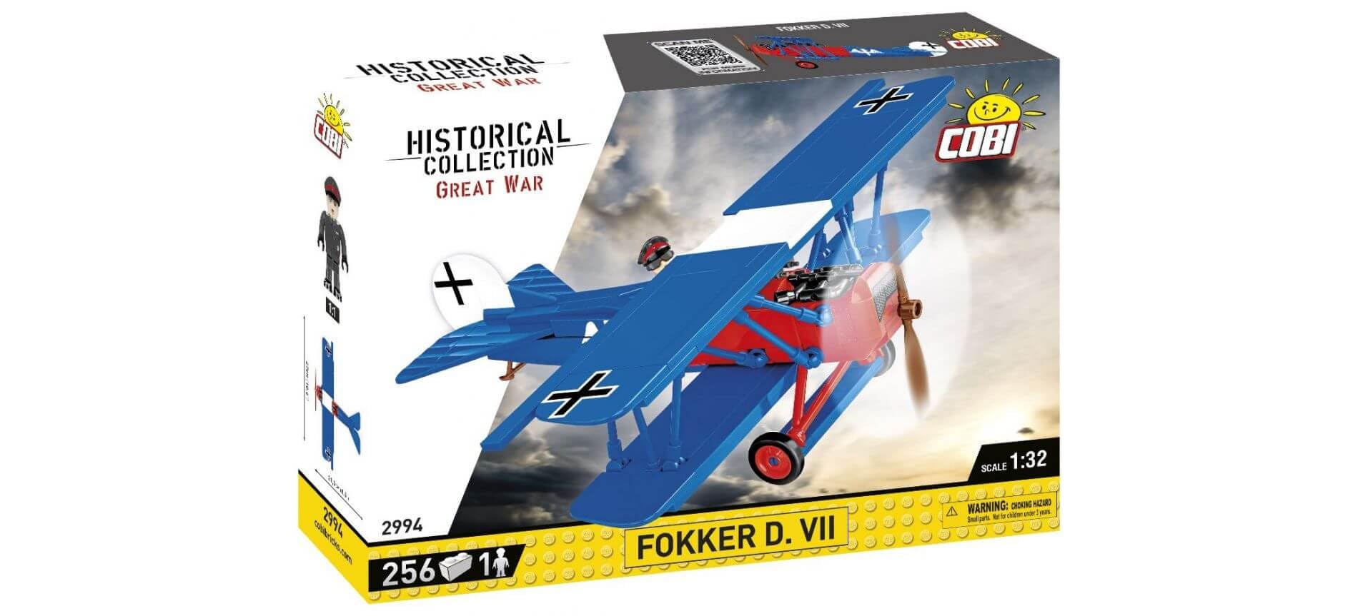 

COBI - Historic Collection - Fokker D VII (255 Pieces) - Plastic Model Kit - Airplane - Military Aircraft - World War I Aircraft - Buildable - Ages