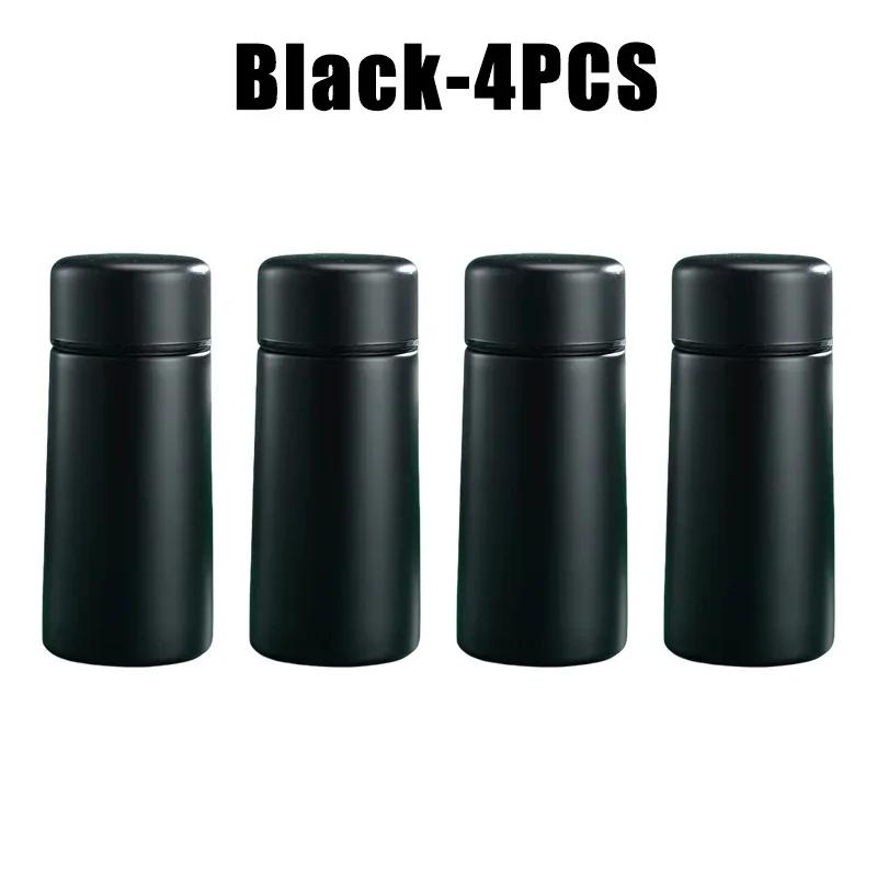 Sport Travel Mini Tumbler 160ml Stainless Steel Thermos Cup Portable Milk Coffee Water Bottle Solid Color Leakproof Hot Cold