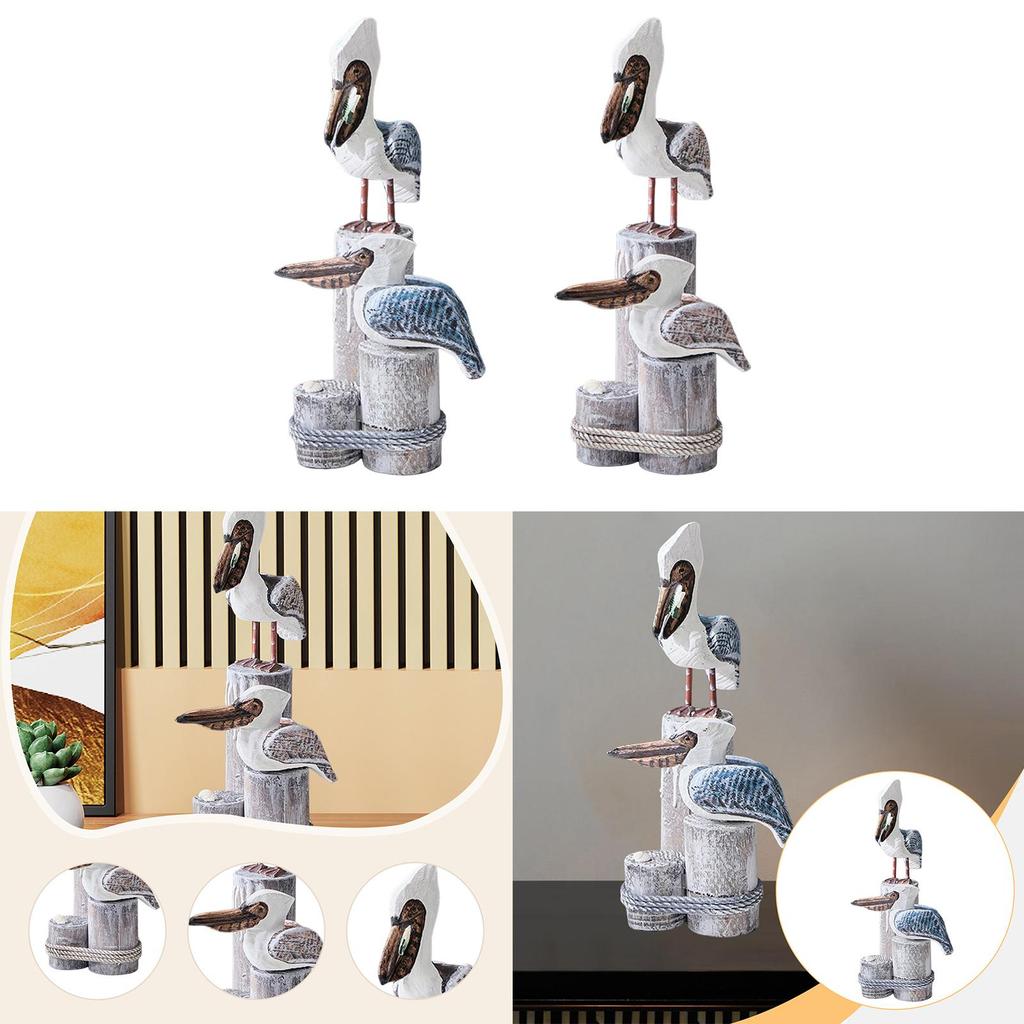Mediterranean Statue Decor Rustic Bird Decor for Bedroom Desk Indoor Outdoor
