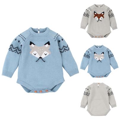 Newborn Infant Baby Boy Girl Fox Romper Hooded Jumpsuit Bodysuit Outfits Clothes