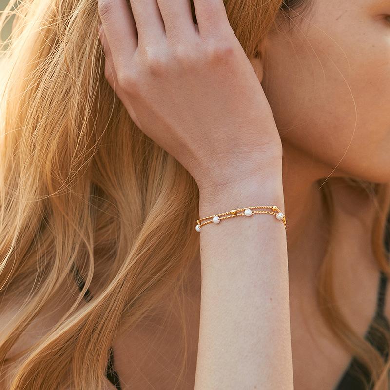 Chain Multi-layer Women's Jewelry Pearl Bracelet Handmade Fashion Jewelry