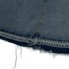 MOAA Raw Hem Denim Midi Skirt (Washed Jean)