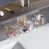 Mini Unterschreibtischschublade Schmuckkästchen Aufbewahrungsbox für Wattepads Kosmetik Make-up Organizer Transparente Kunststoffschublade unter dem Tisch