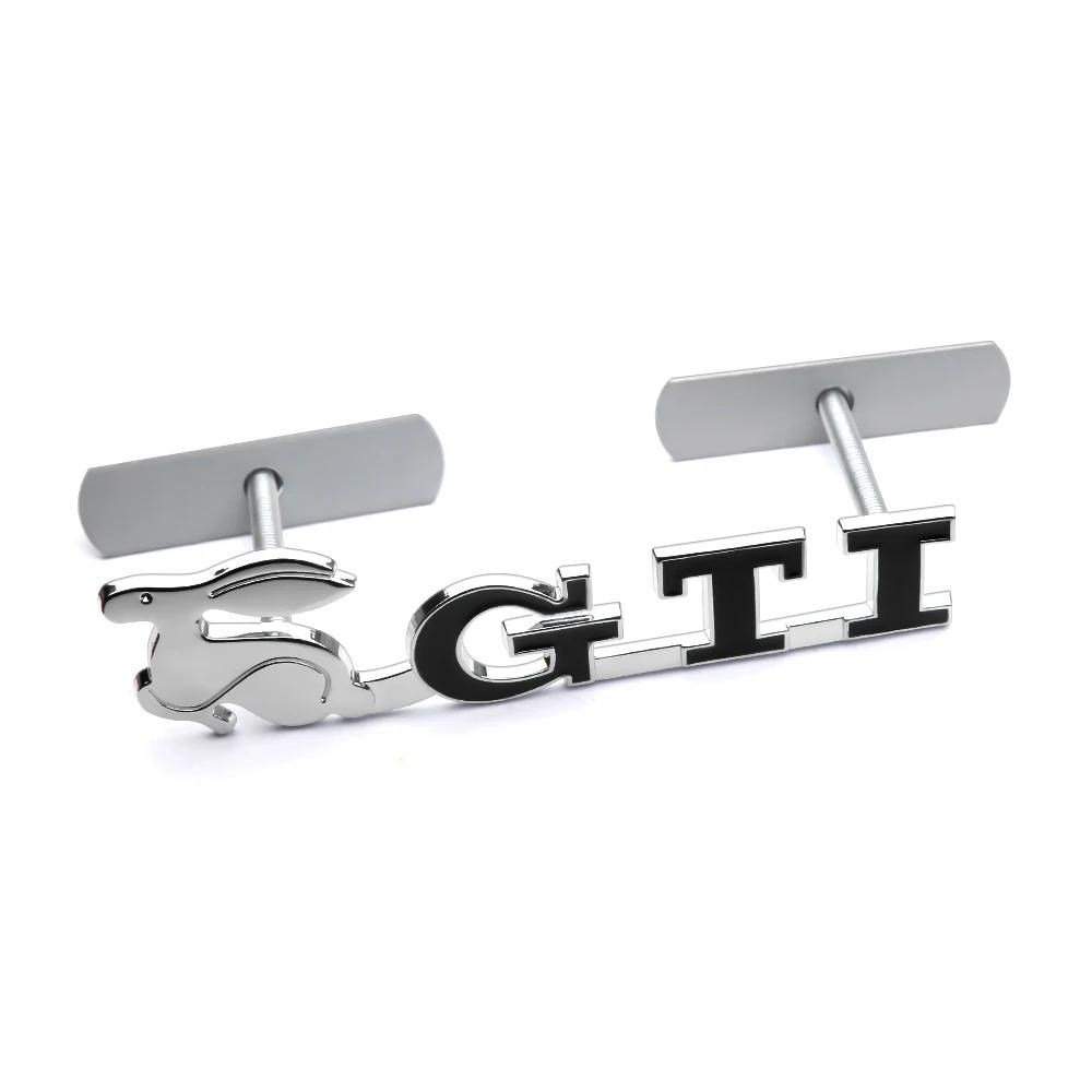 BAJM3 2025 Hot 3D ABS GTI Badge Car Front Grille Sticker Decoration Auto Refit Accessorie for Volkswagen VW Golf MK7 Beetle Touran GTI